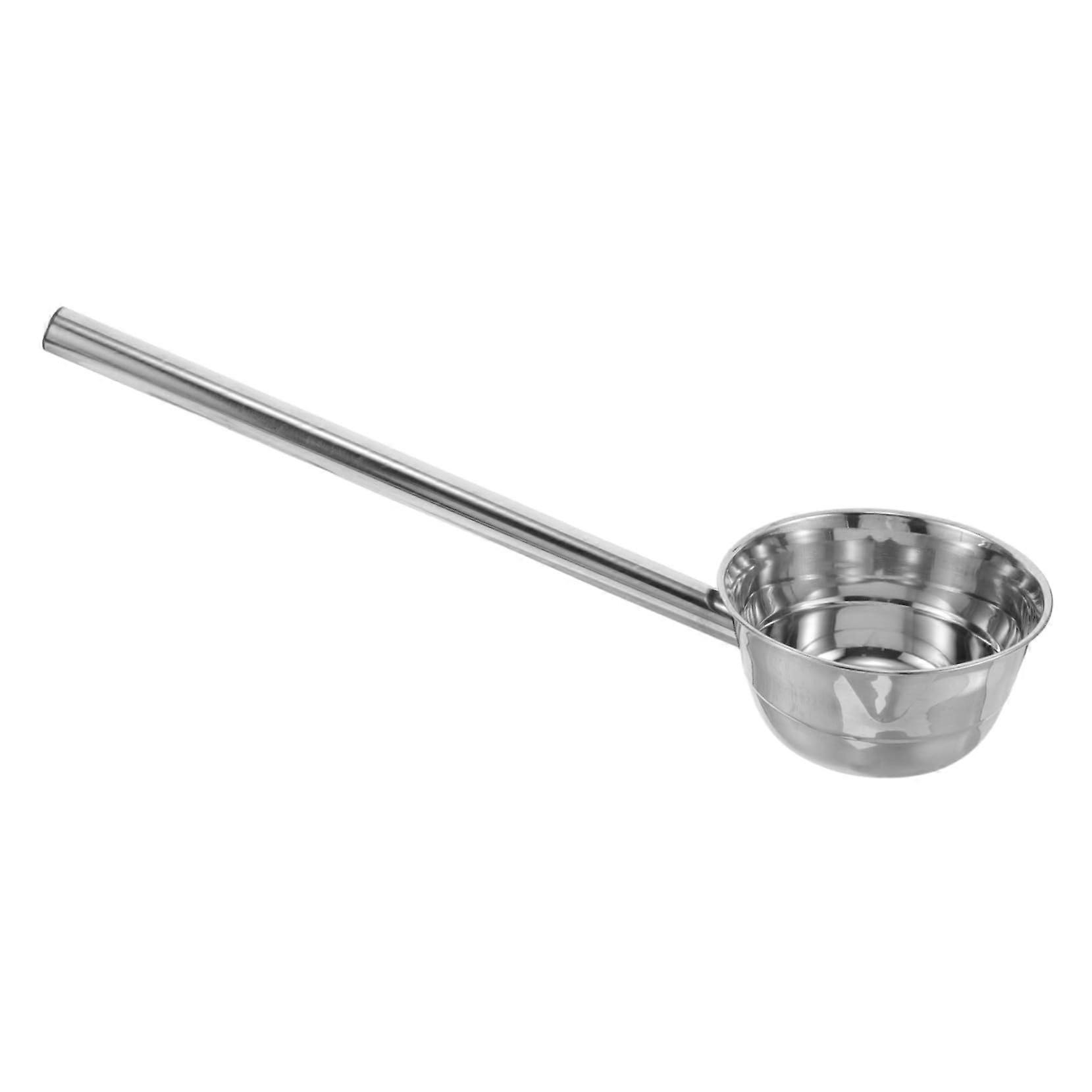 Stainless Steel Soup Ladle with Long Handle Large Deep Scoop for Versatile Kitchen Cooking