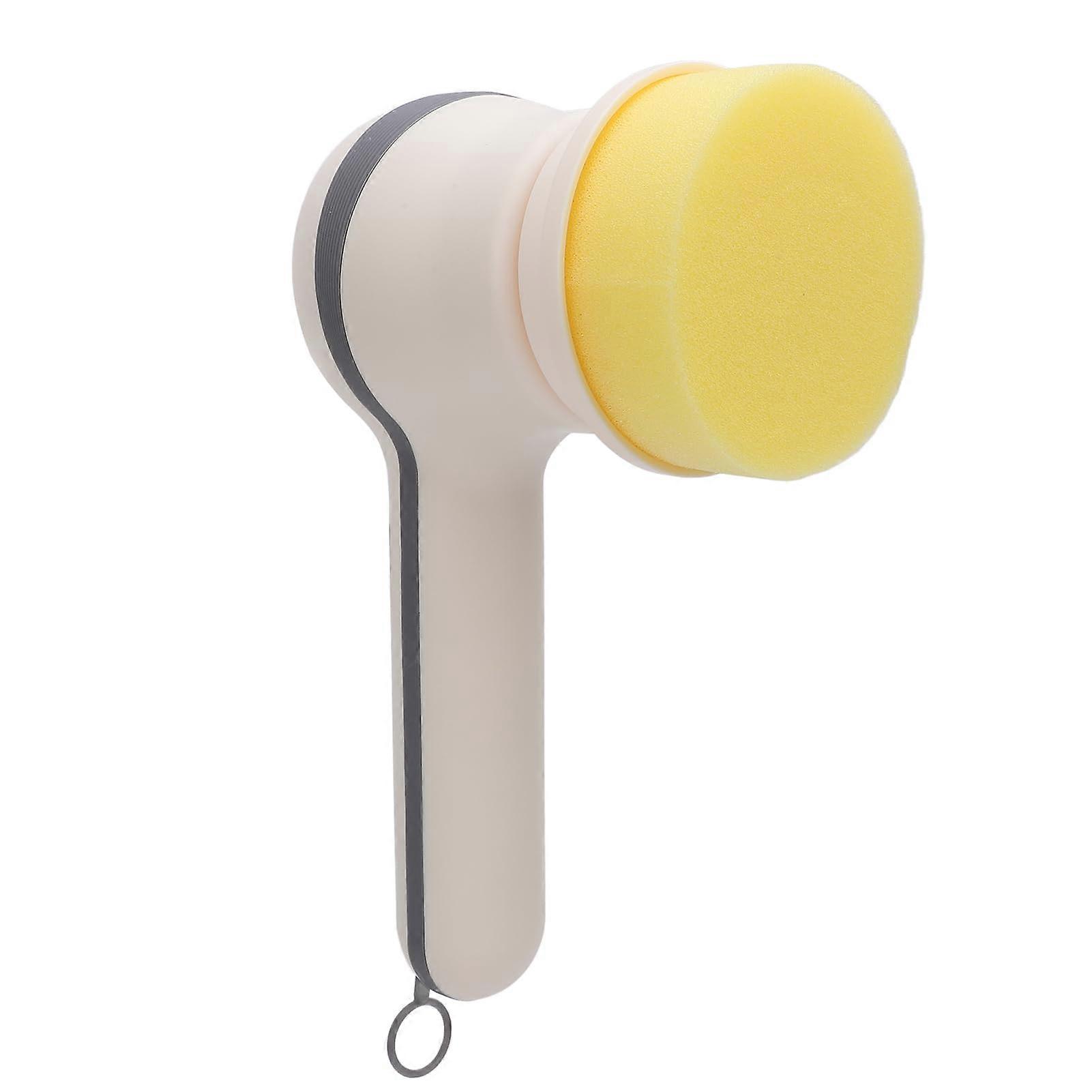 Electric Spin Scrubber Cordless Waterproof Bathroom Tile Floor Cleaner with 4 Replaceable Heads