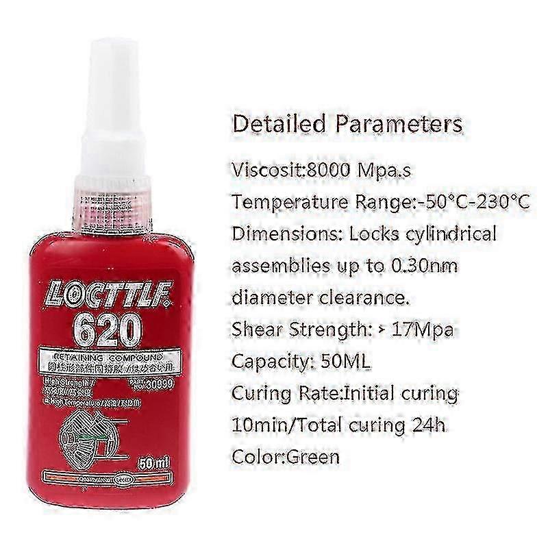 2025 50ml 620 Retaining Compound Thread Locker Adhesive Glue Multi-purpose Use