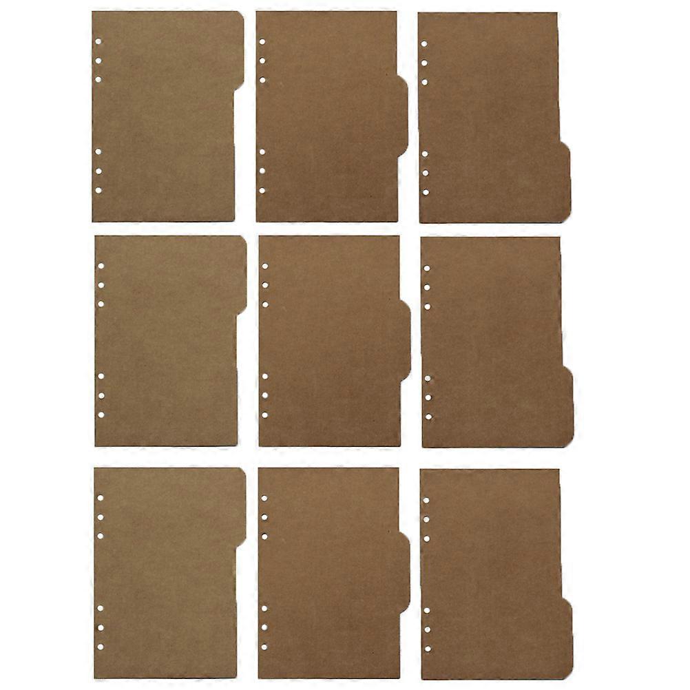 18Pcs Kraft Index Divider Binder Accessories for Notebook Binder Tabs