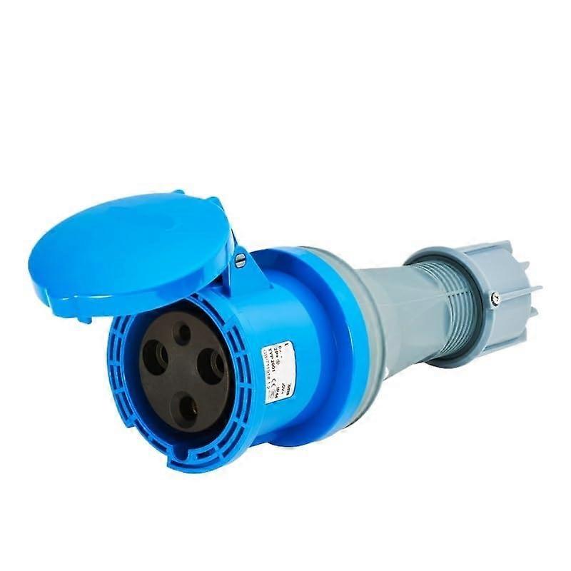 63A 3 Pin Industrial Power Connector IP44 Waterproof  Current Aviation Plug