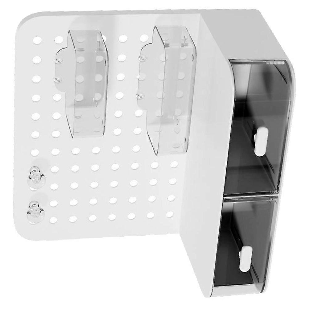 Desktop Storage Organizer Plastic Pen Holder for Storage Use 2Pcs with Pegboard