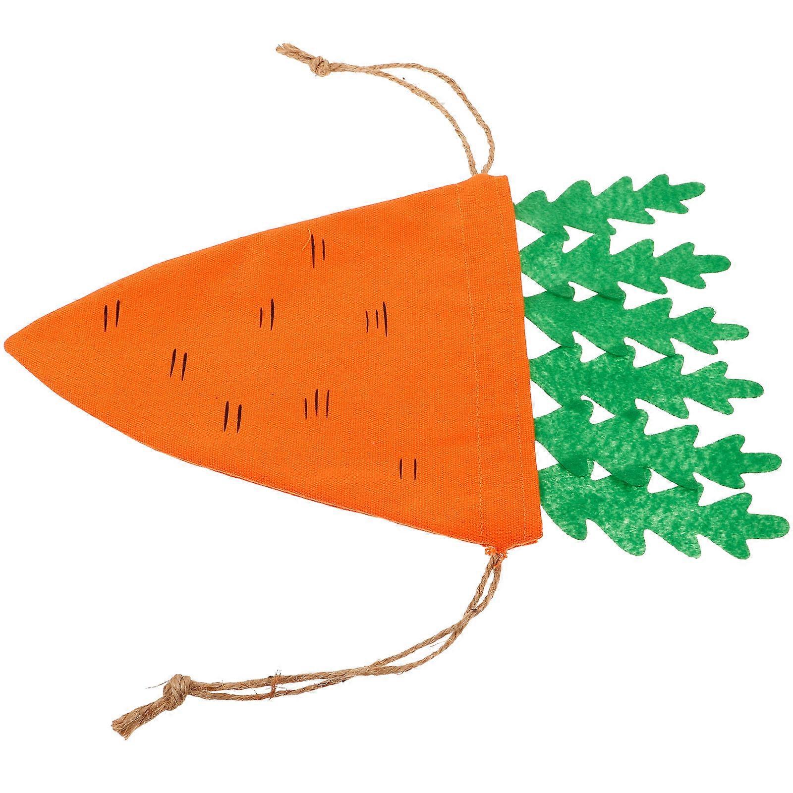 Orange Easter Candy Bags Carrot Shape Storage Bag for Candy Pouch