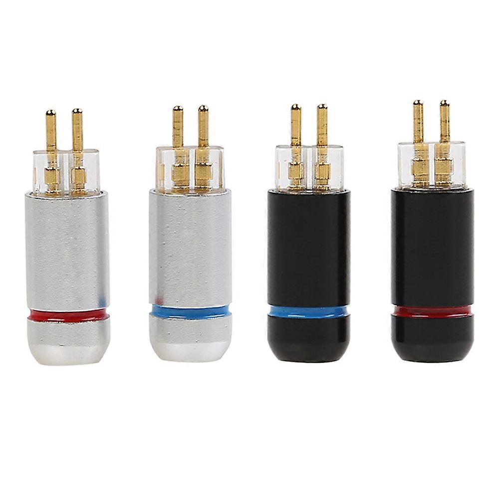 Headset Adapter Metal 0.78mm Audio Adapter for Audio Cable 6Pcs