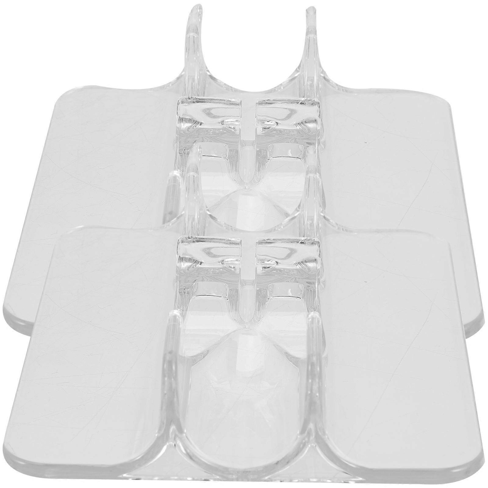 Transparent Acrylic Roller Skate Display Rack for Storage Use with Durable Design 2 Pieces