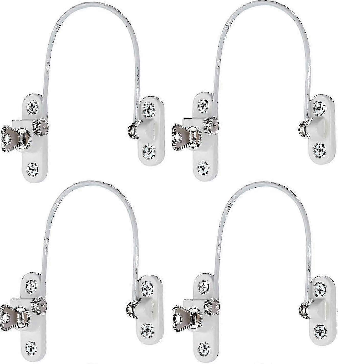 4 PCS Security Window Lock, Window Security Door Lock with Key 25-26