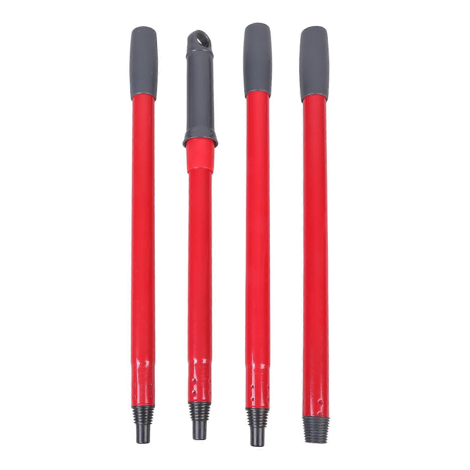 4PCS Mop Replacement Handle Home Clean Mop/Broom/Brush Replace Handle Mop Head Refills 4 Sections Easily Assemble Multicolor