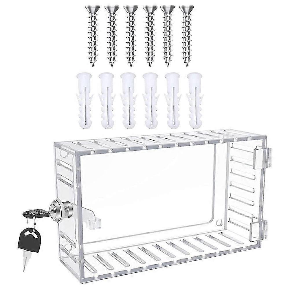Clear Thermostat Lock Box Acrylic Guard for Wall Use 2Sets
