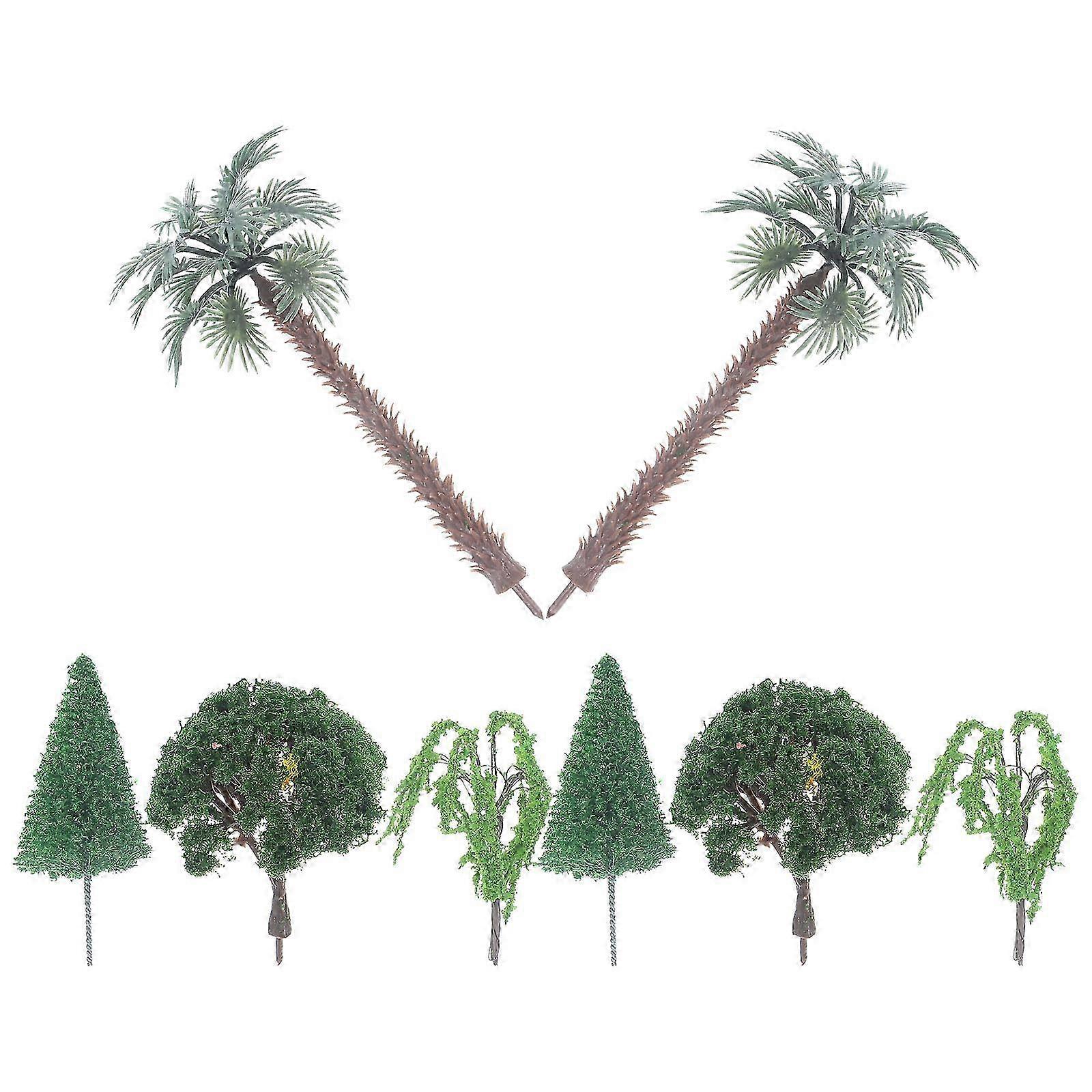 Miniature Trees for Decor with 40Pcs Mini Simulation Trees Assorted Colors