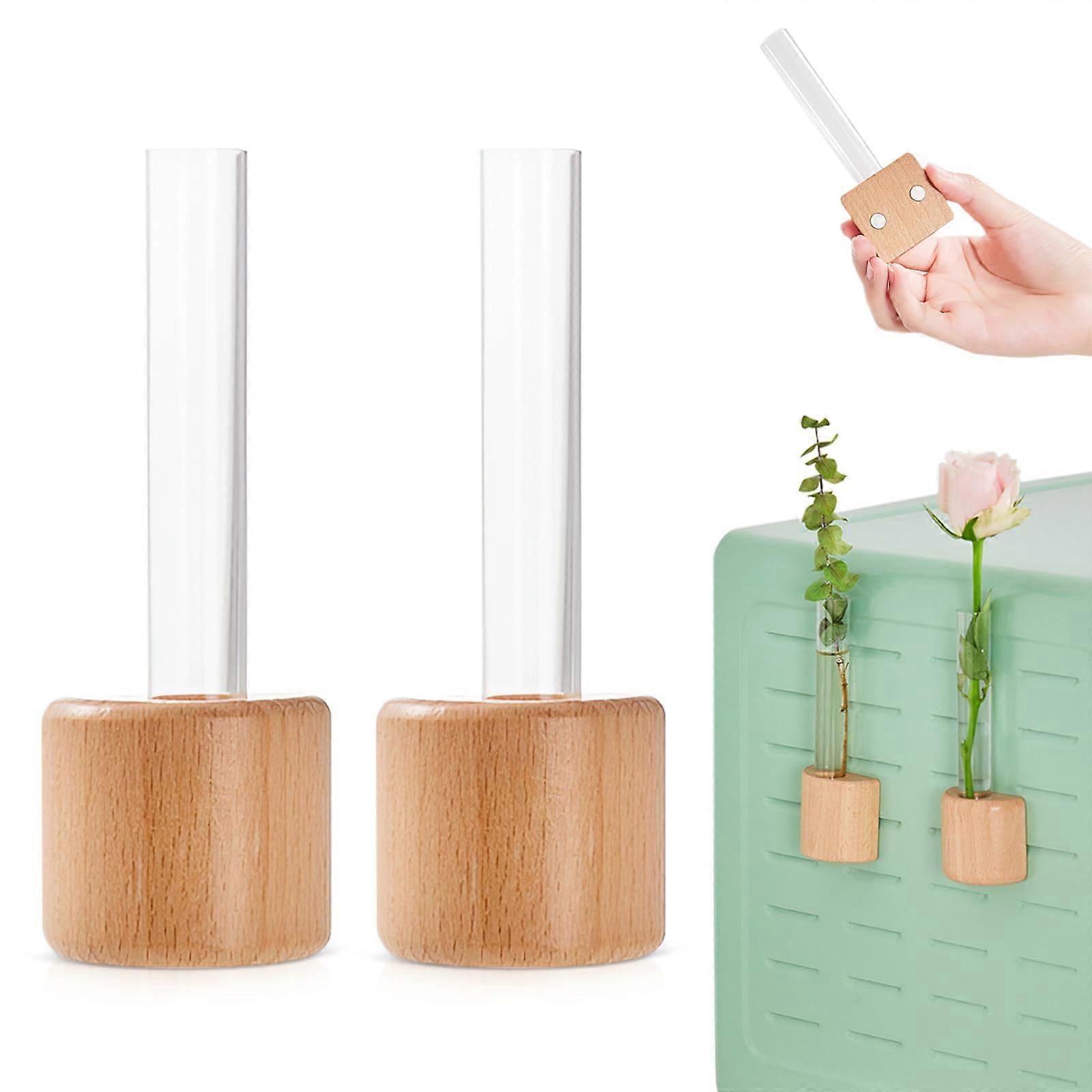 Fridge Magnets Decorative Mini Vase for Plants Kitchen Locker Rustic Modern DualPurpose Design (2)