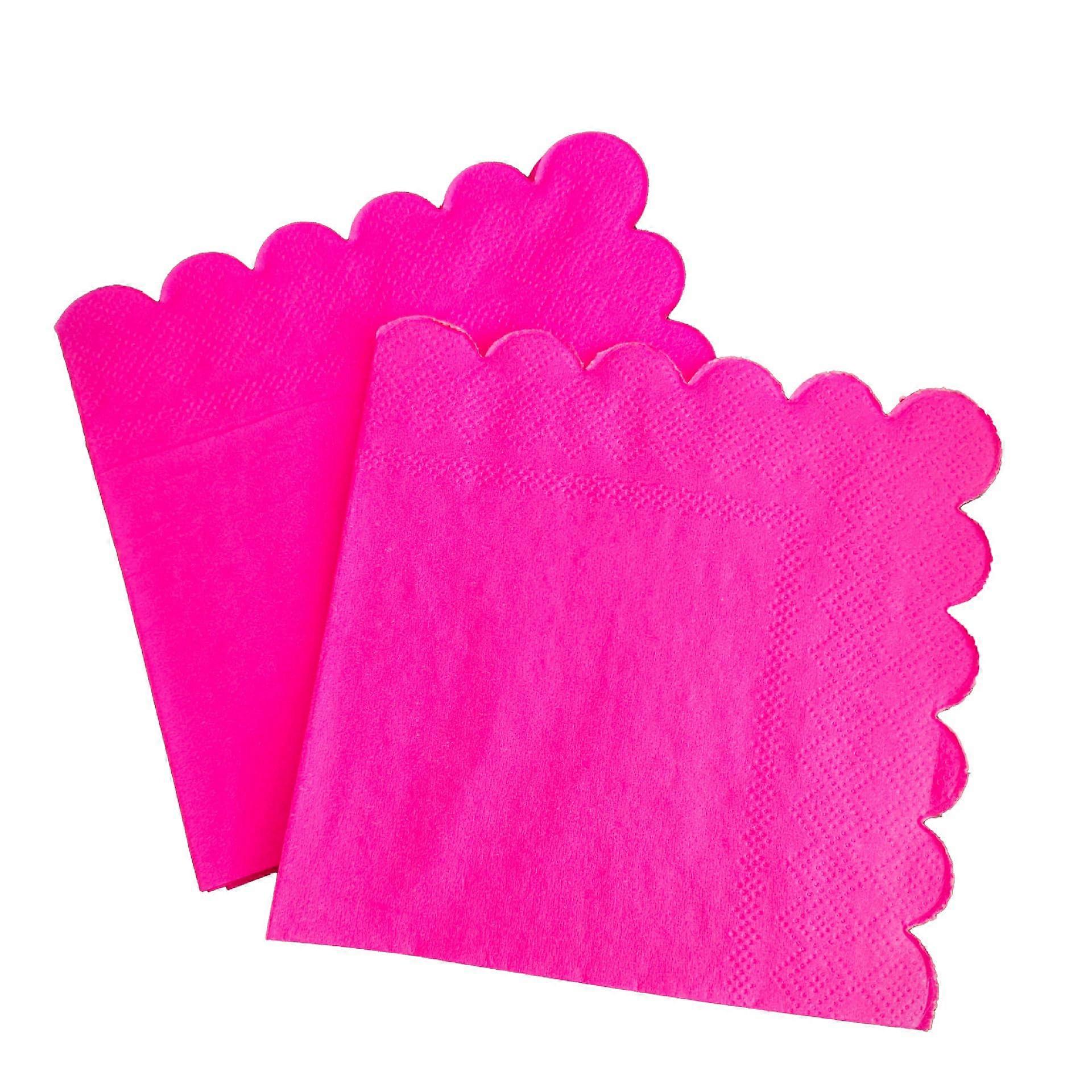 Dark Pink Disposable Paper Dinner Napkins 2 Pack 25 Count TearResistant  Absorbency