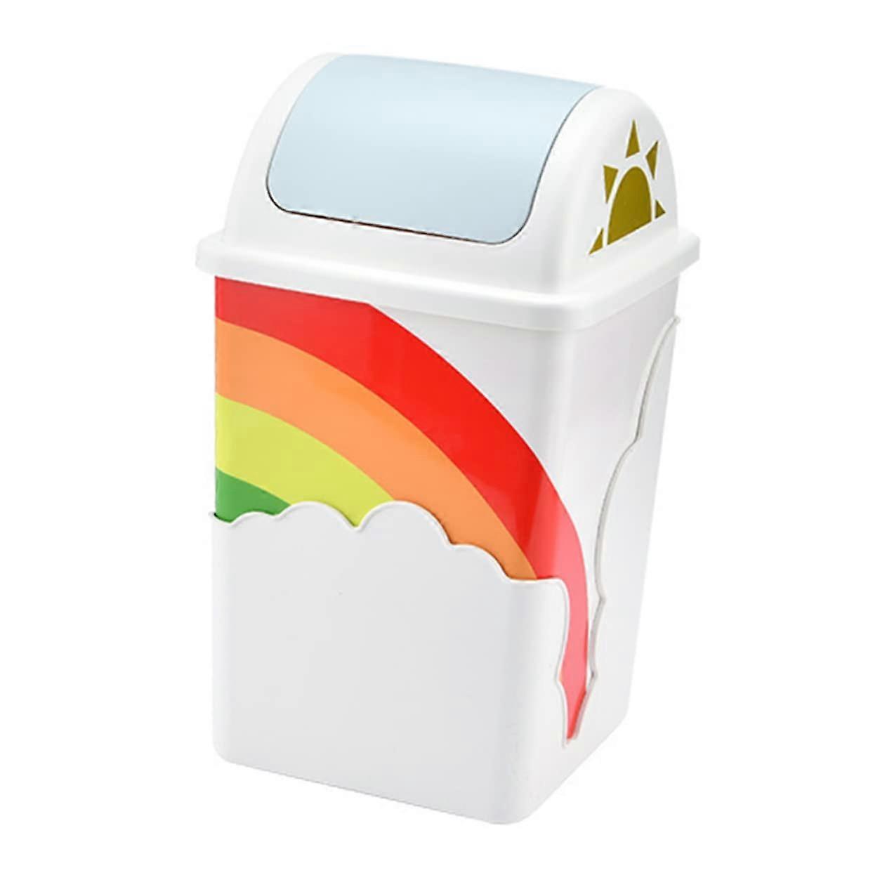 Modern Small Bathroom Trash Can with Compact SpaceSaving Design for Bedroom and Kitchen