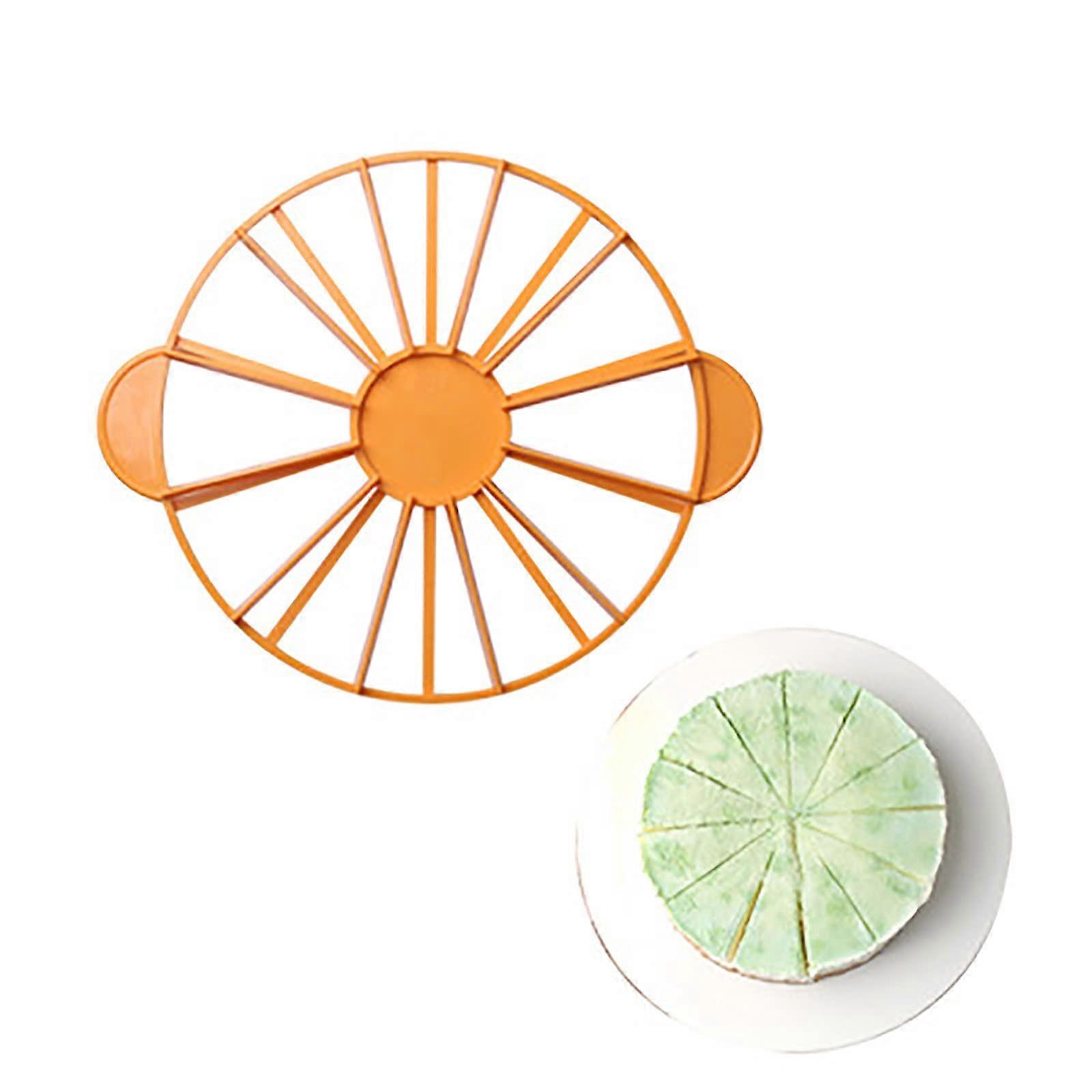 Cake Slice Divider with Adjustable Portion Marker, Double Sided Cutter for 10 or 12 Precise Slices