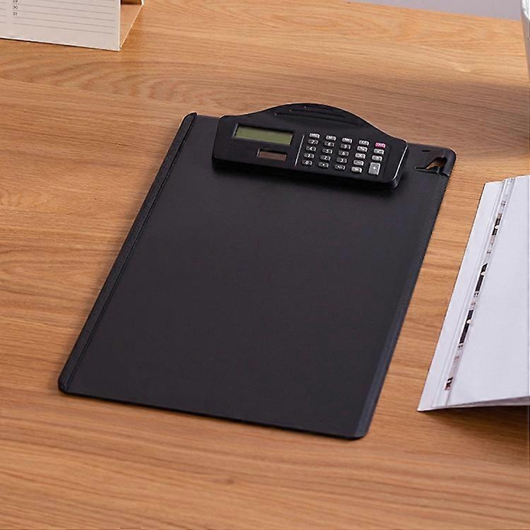 A4 Multi-Function Folder With Calculator Ruler Writing Board File Storage Plastic Splint