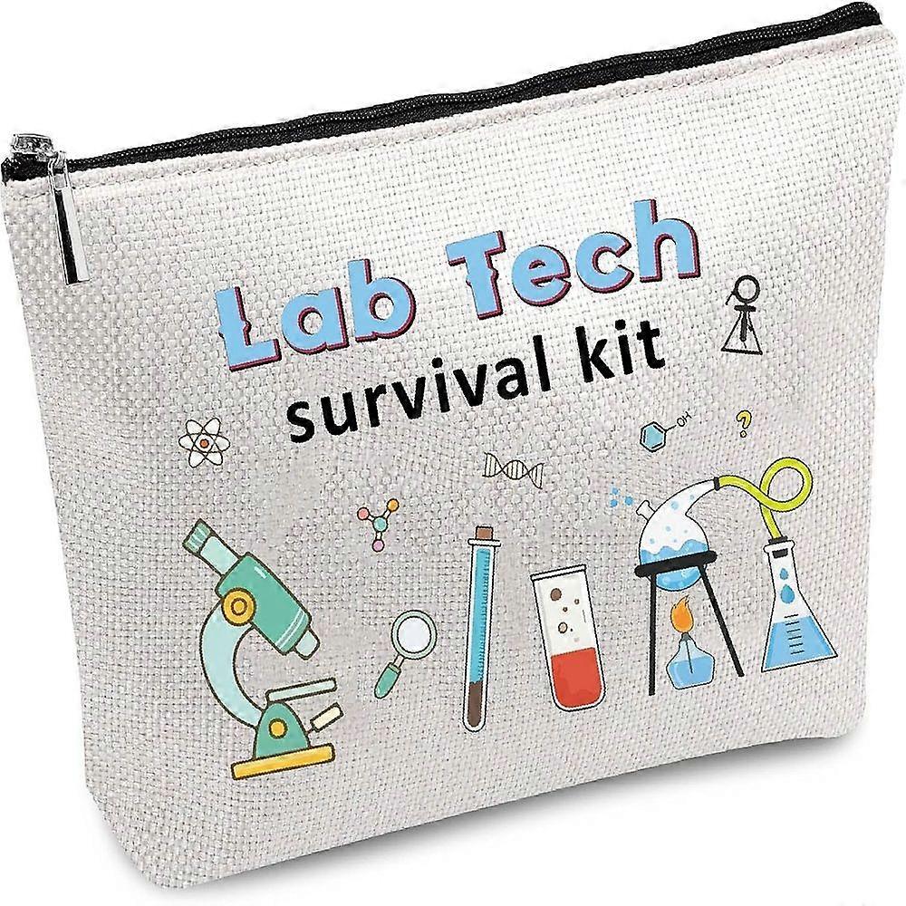 Polycotton Canvas Storage Bags Metal Zipper Pouches Rectangle with Pattern Tool 18x25cm