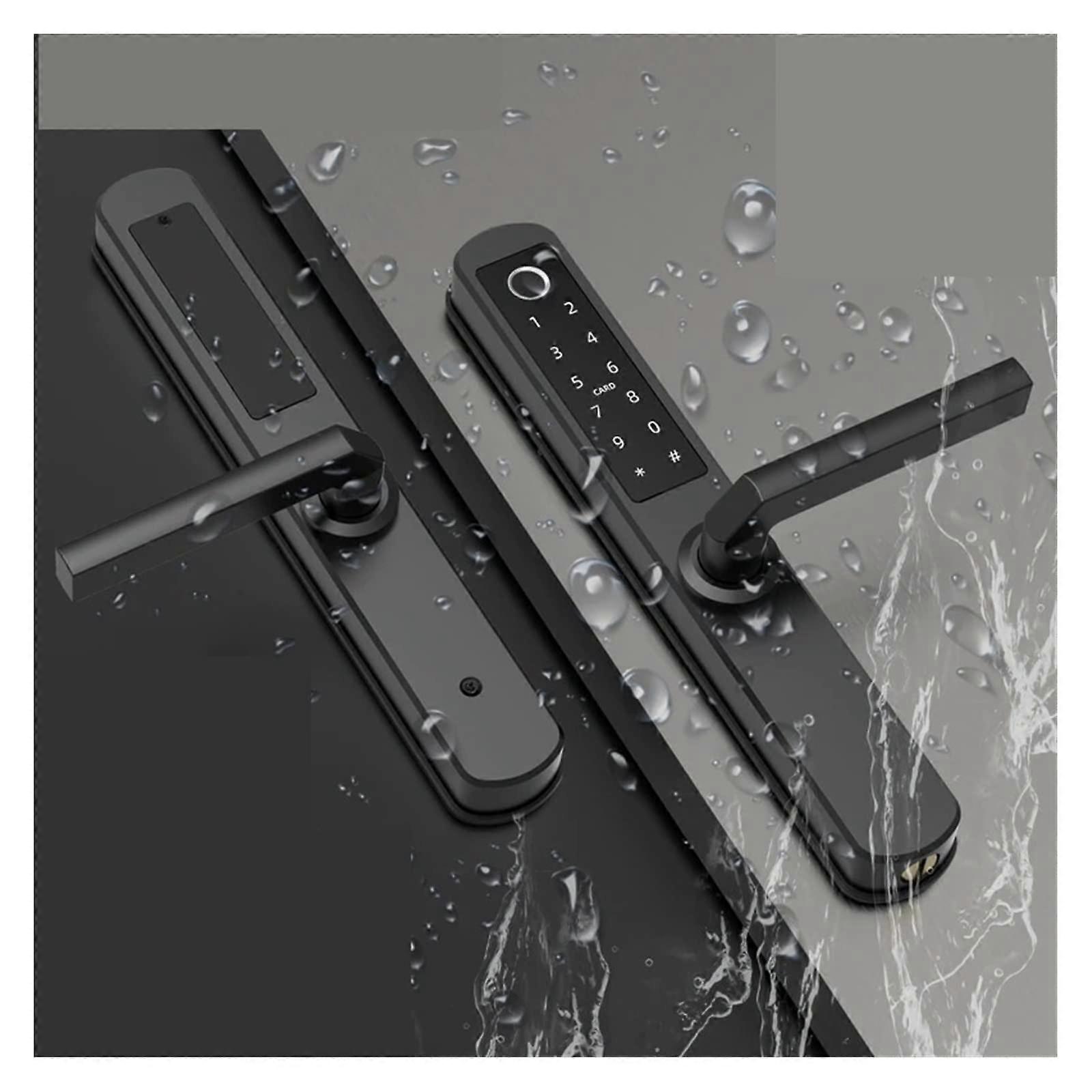 Smart Door Lock with Fingerprint, Waterproof Stainless Steel, 5 Unlock Methods, App Control