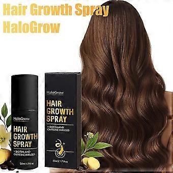 O spray capilar Halo Grow ativa os folículos capilares, melhora o crescimento de cabelos ralos, hidrata, nutre, engrossa e suaviza os fios. WSLIHV