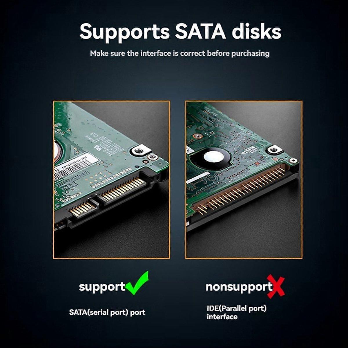 ShuoLe External HDD Case 5Gbps USB Hard Disk Case Drive Enclosure