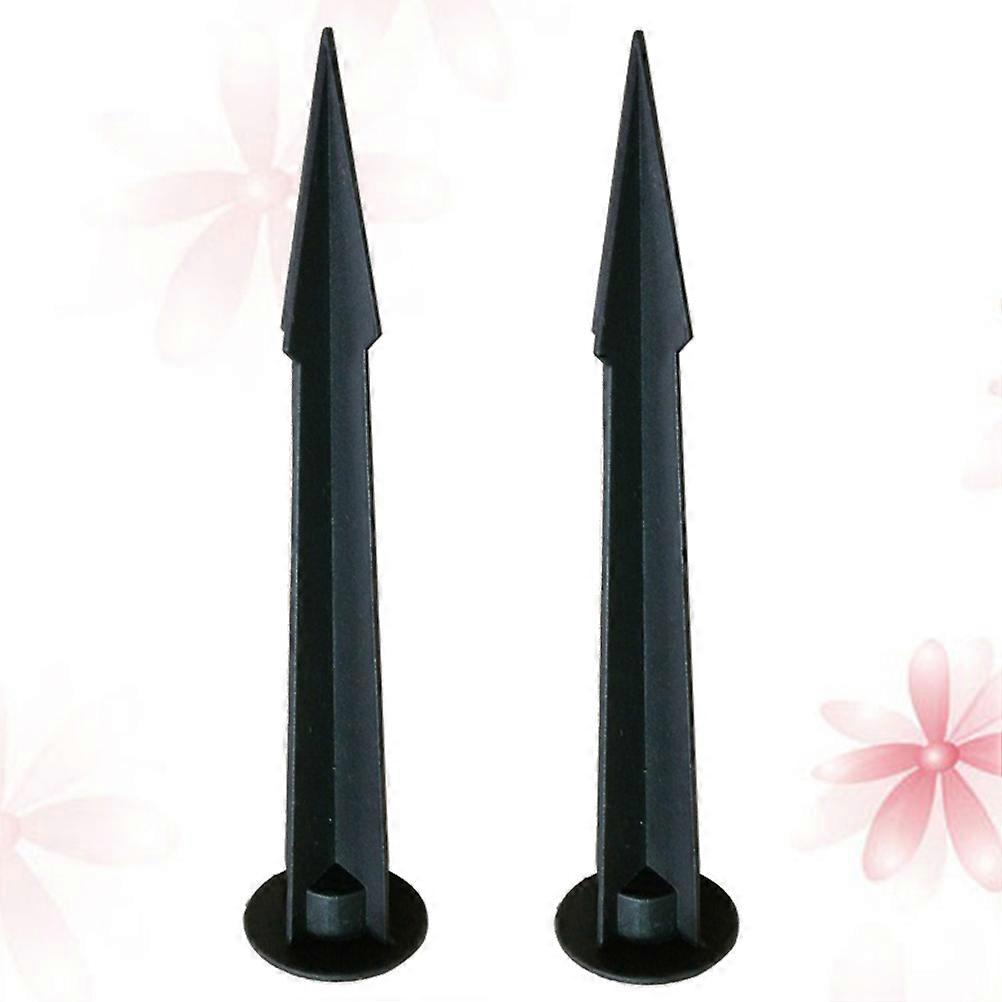 Black Aluminum Ground Spike Insert Light Accessories for 2Pcs Lighting