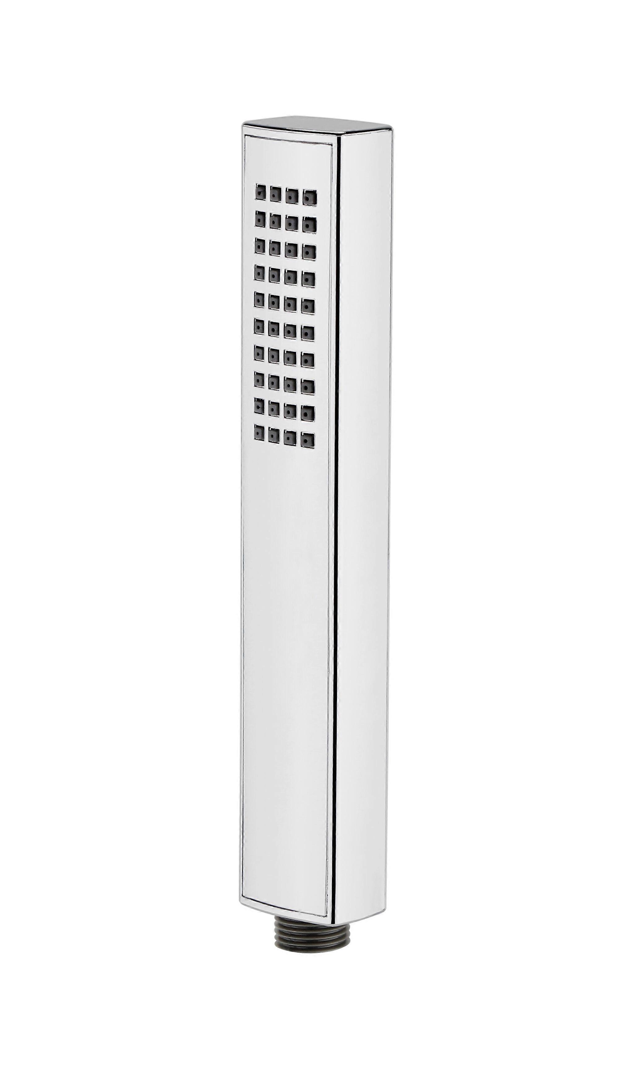 Balterley Contemporary Rectangular Easy Clean Shower Handset - Chrome