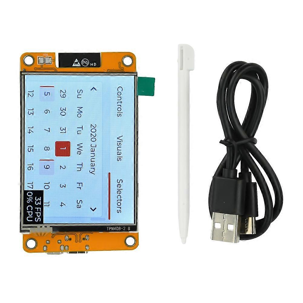 1 Set 2.8-Inch ESP32 WiFi Bluetooth Development Board ST7789 Driver Onboard ESP-32 Module Type-C for DIY IoT Projects