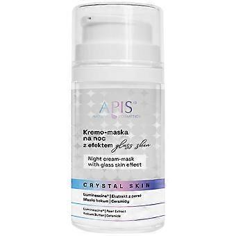 APIS - CRYSTAL SKIN Nachtcrème-masker met "glass skin"-effect, 50 ml