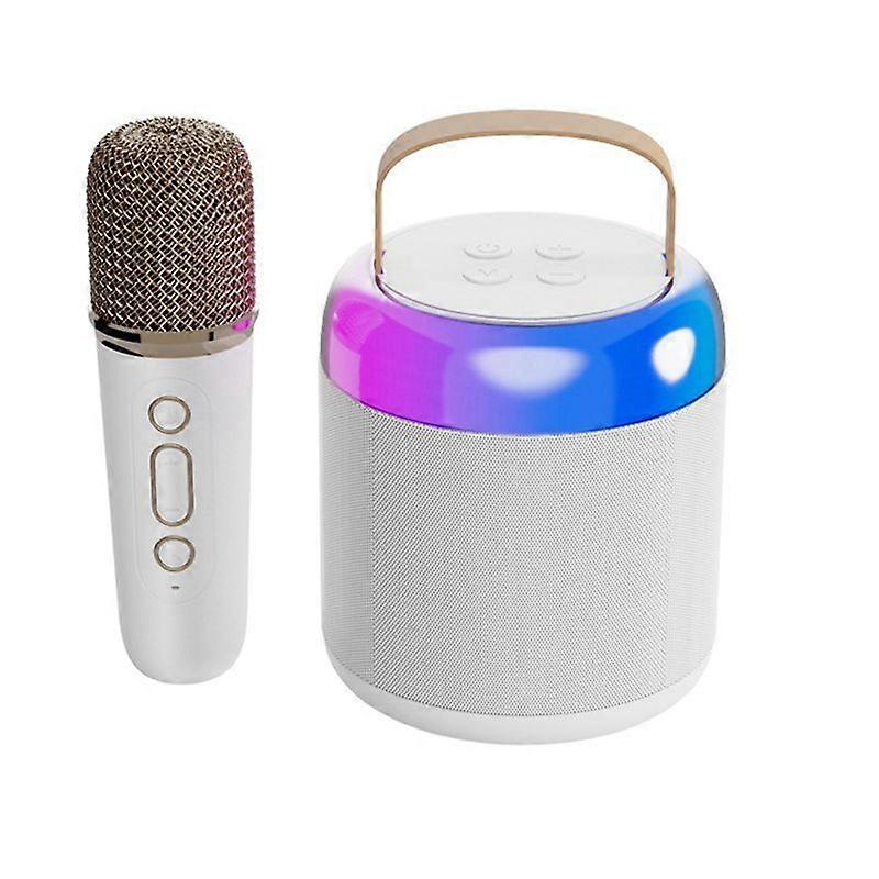Microphone Bluetooth Speaker (White)