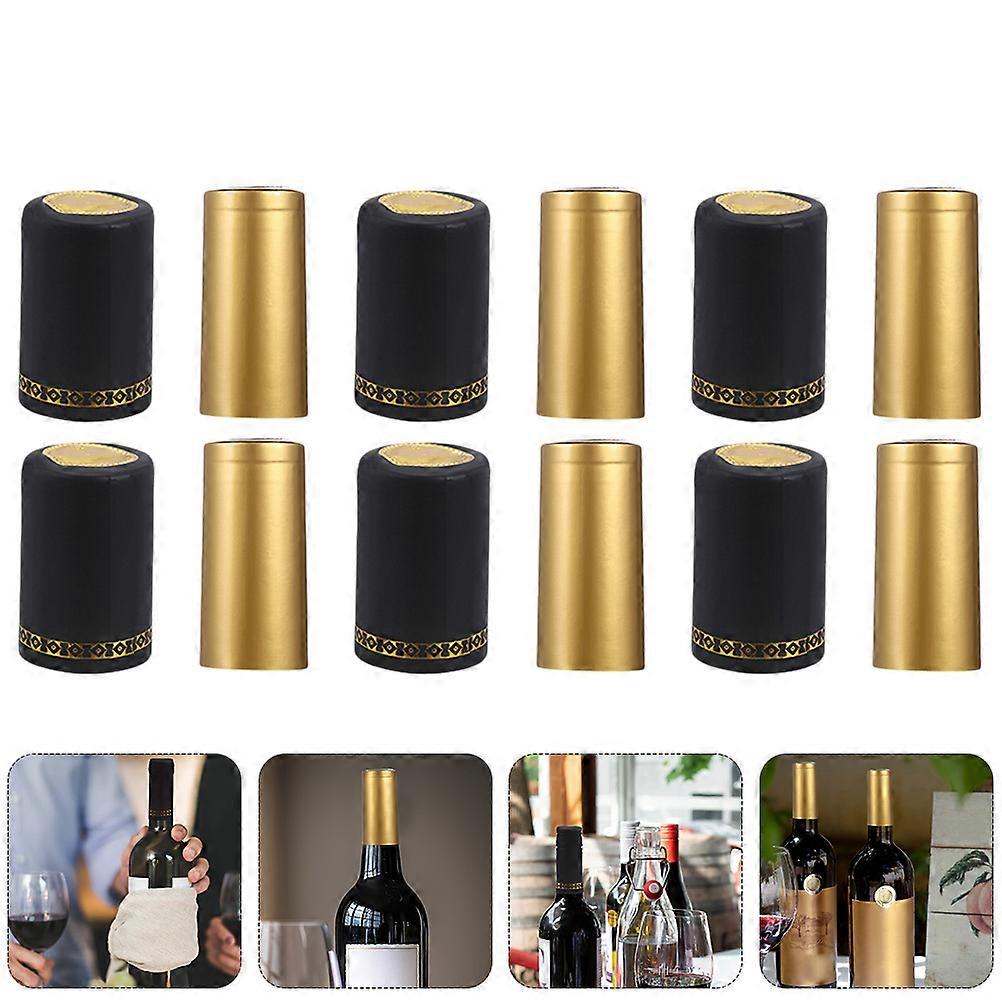 PVC Cap for Decorating 100Pcs Assorted Color Shrink Capsules