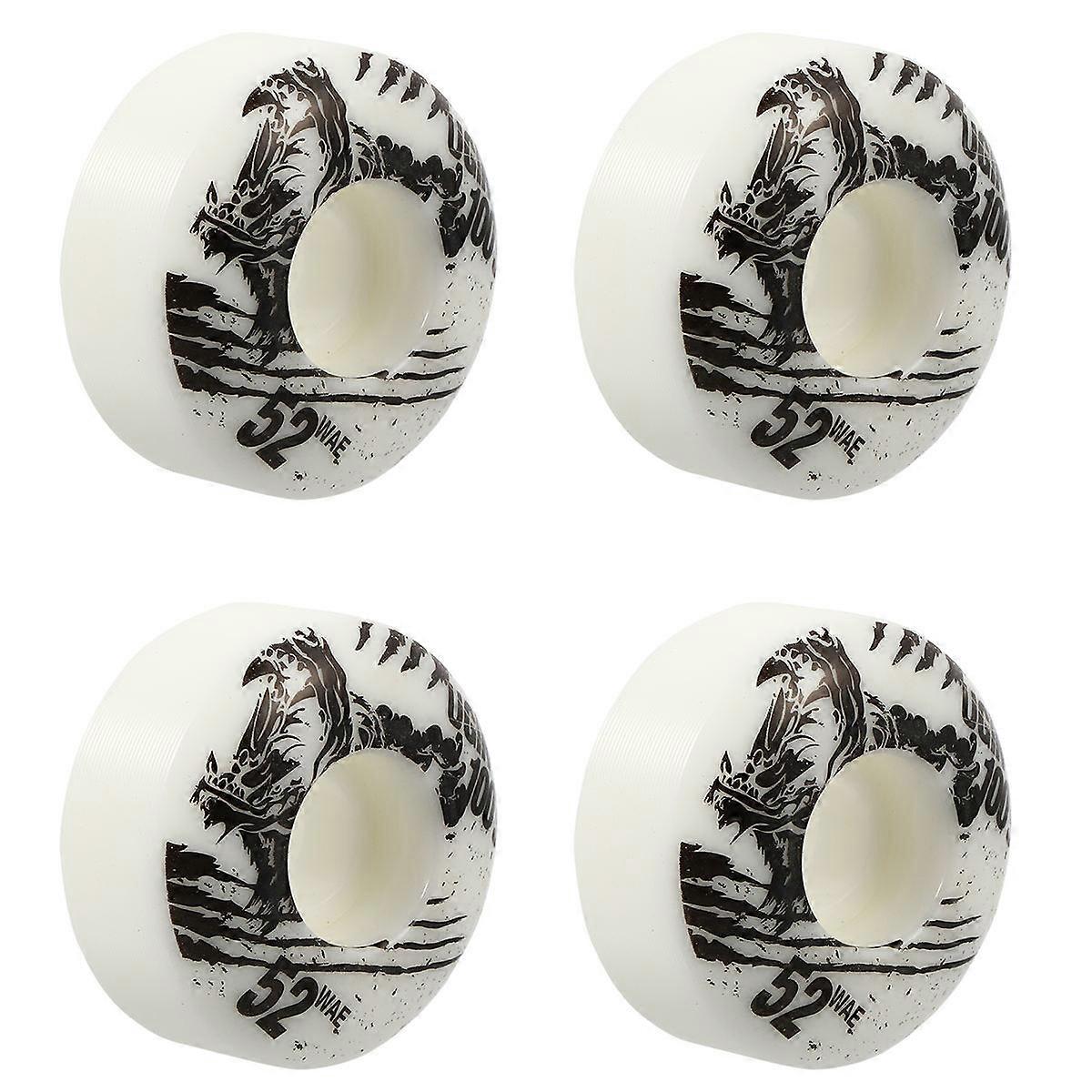 Replacement Longboard Skateboard Wheels for Skateboard 8Pcs White Wheels