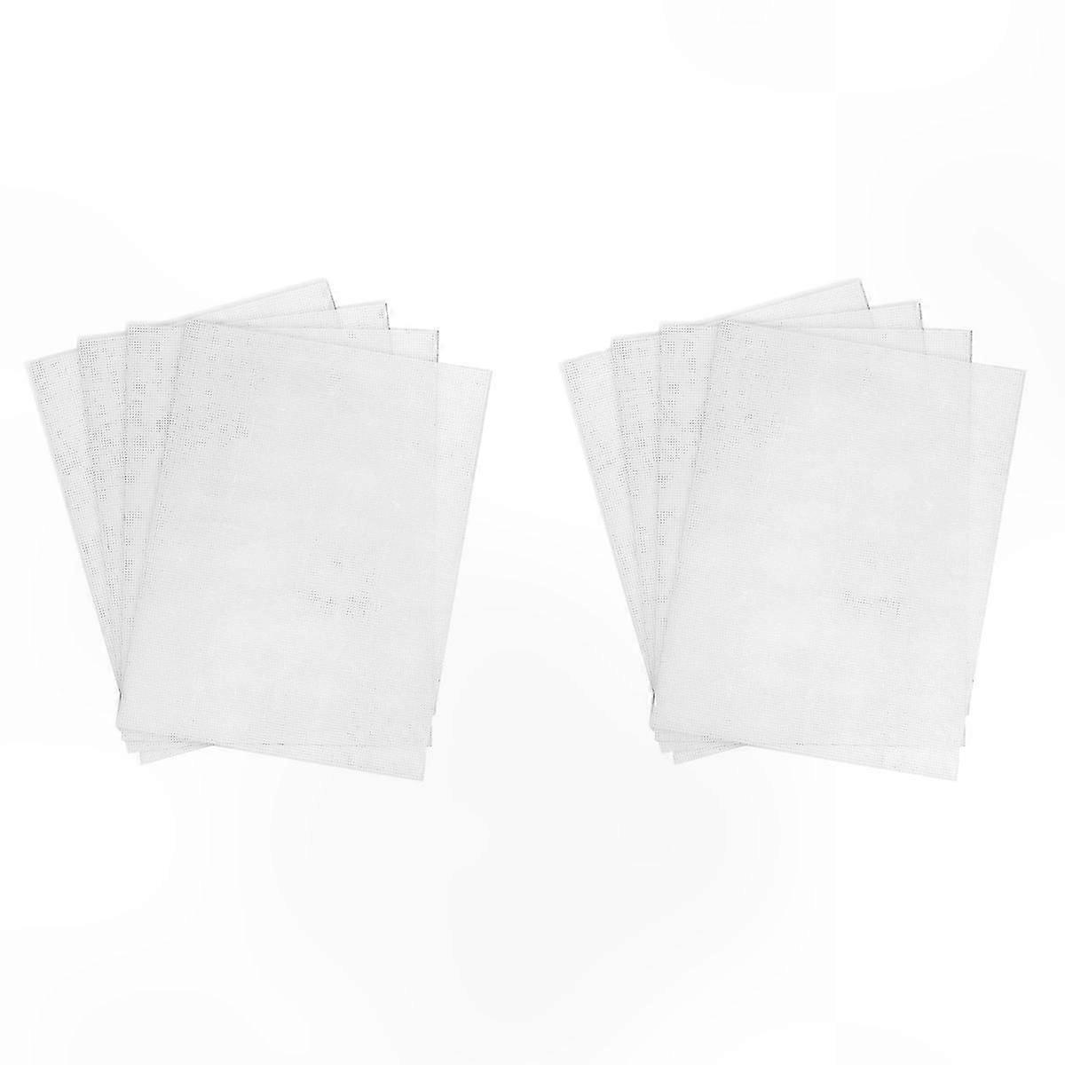 4-Pack 14 Count Plastic Mesh Canvas Sheets, White Plastic Aida for Cross