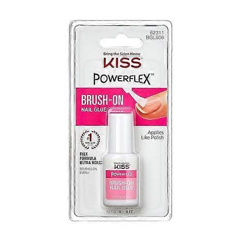 KISS Products Powerflex Brush On Nail Glue, 0.17 Oz (Case Of 2)