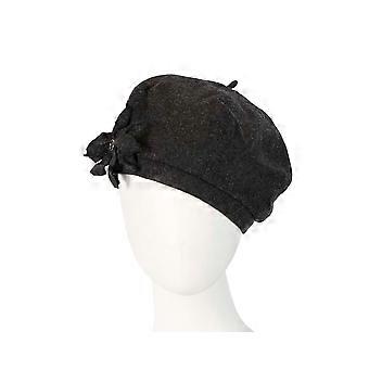 Charcoal winter ladies fashion beret hat by Max Alexander J252CH