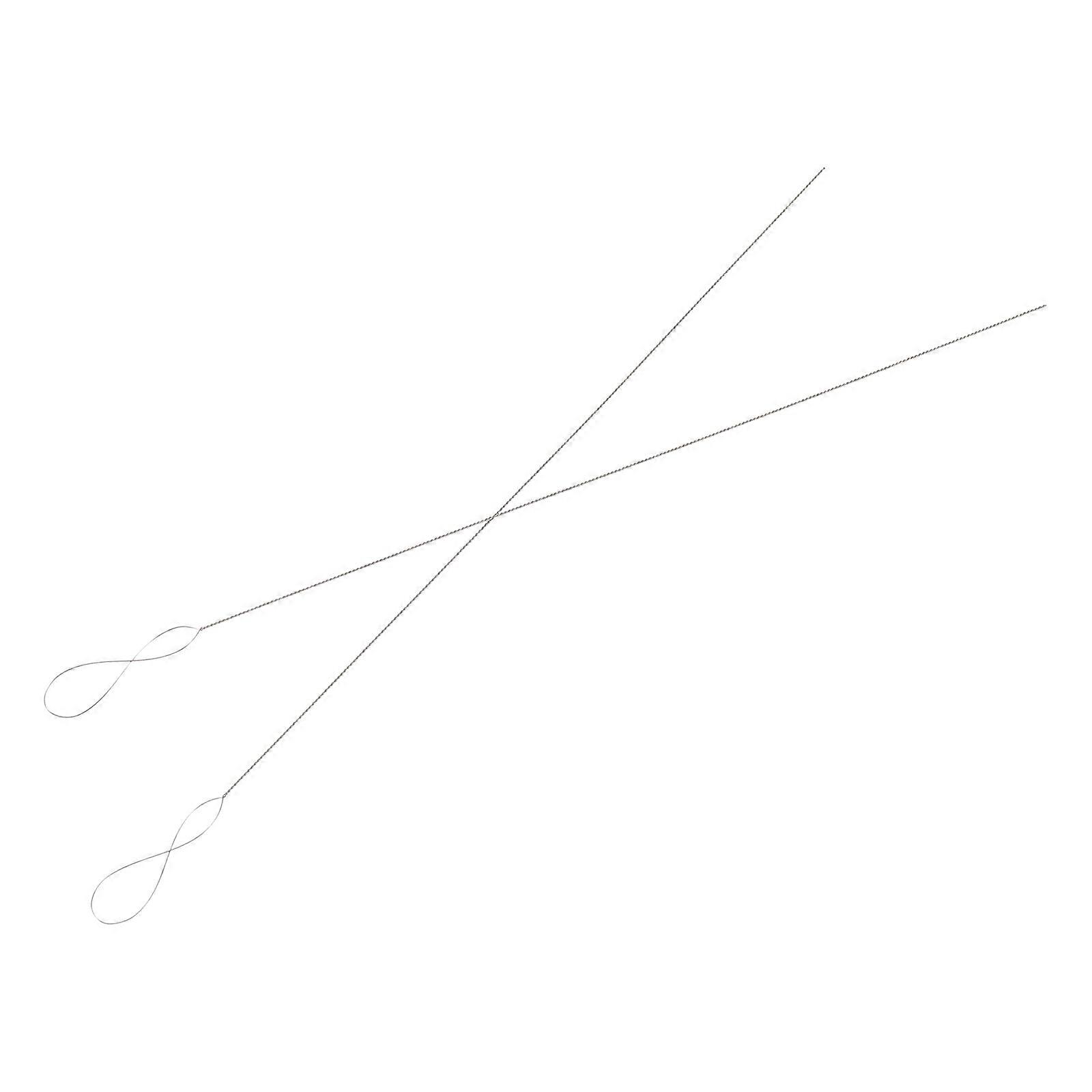 Silver Beading Needles Superfine Needles for Bead Threading 2Pcs Set