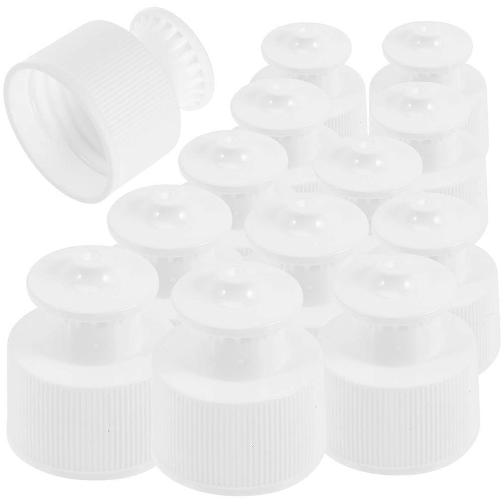 Reusable Water Bottle Cap Plastic Push Pull Replacement Leak-Proof 50Pcs