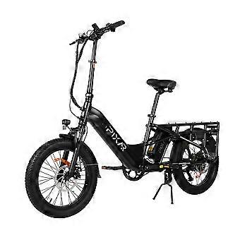 PIXAR PLUS7-10AH black 48V 500W 20 Fat Tyre Electric Bike  7 Speed LCD