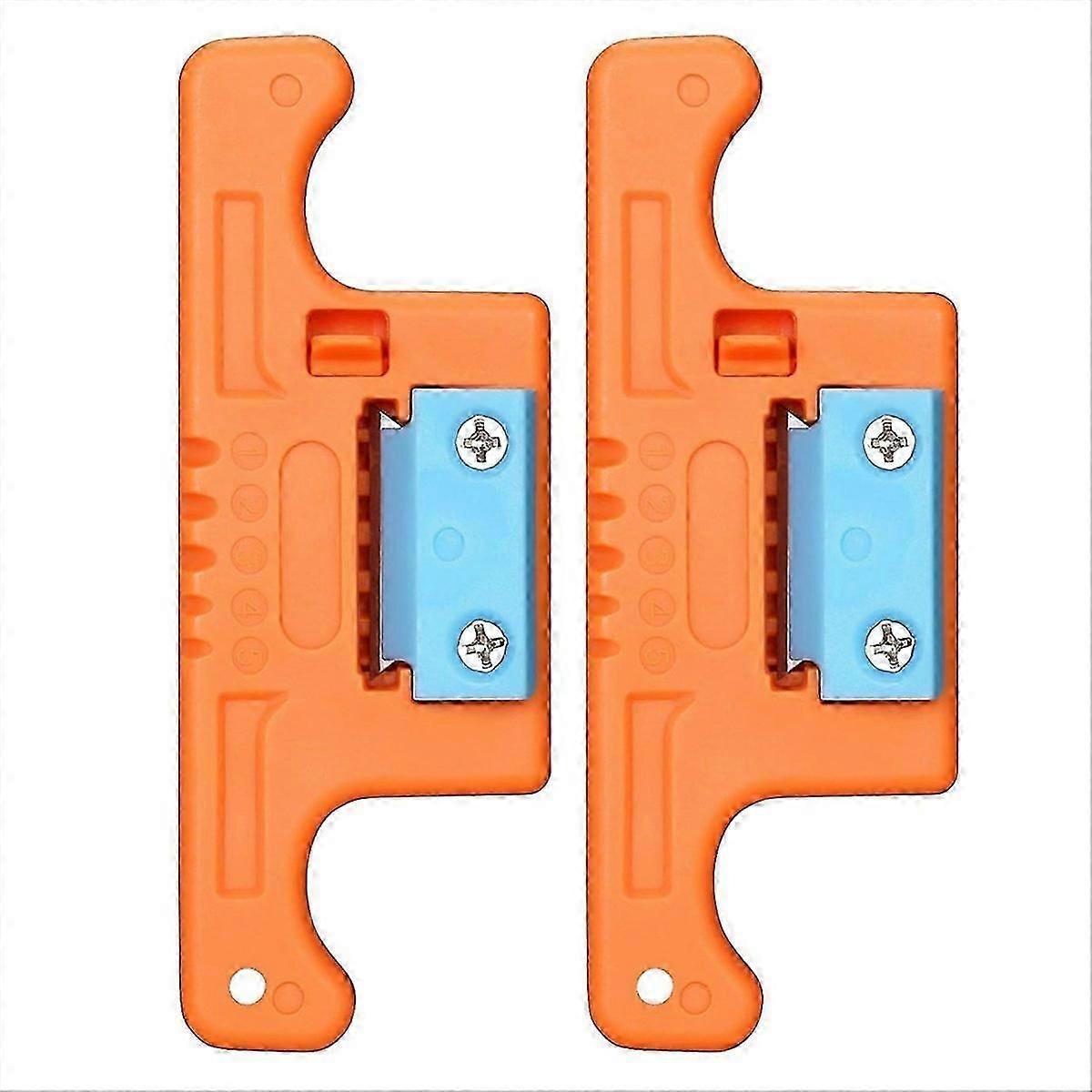 Fiber Optic Stripper 1.9-3.0Mm,Loose Buffer Longitudinal Orange 2Pcs