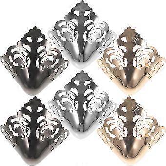 3 Pairs Metal High Heels Pointed Toe Cap Protector Elegant Shoes Tip Cover