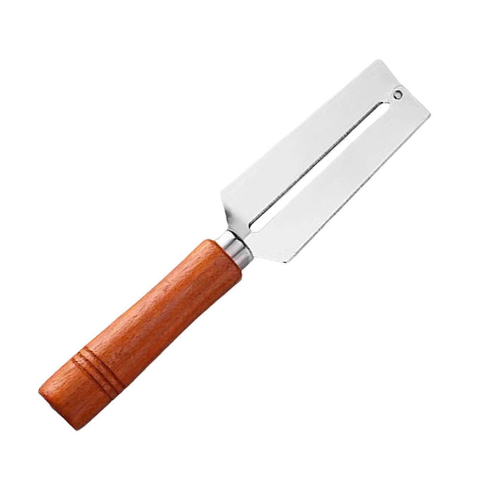 Kitchen Gadget with Wooden Handle - Sharp & Rust Resistant - for Pumpkin & Celery