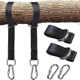 50cm Swing Strap, Heavy Suspension Straps, Suspension Kit with 2 D-Ring Carabiners, for Camping, Patio, Hammocks and Swings, 2 Pieces