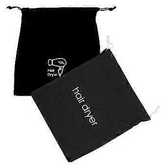 2Pcs Hair Dryer Storage Bag Canvas Waterproof Dustproof Pouch Hair Dryer Holder
