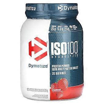 Dymatize, ISO100® Hydrolyzed, 100% Whey Protein Isolate, Strawberry, 1.34 lb (610 g)