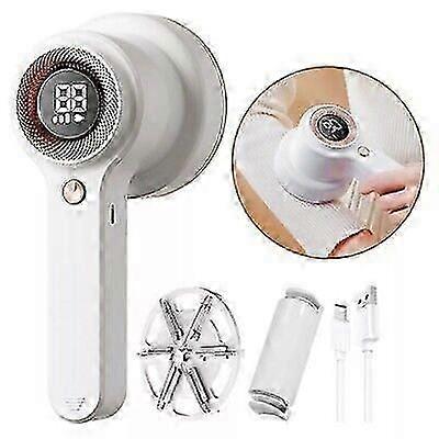 Cordless Electric Lint Remover, 3 Speeds LED Display, Rechargeable Fabric Shaver for Sweaters, Coats, Scarves - 2000mAh