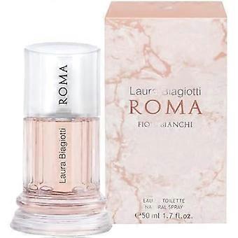 Eau de Toilette - LAURA BIAGIOTTI - Roma White Flowers - 50 ml - Floral - Women
