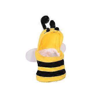Bee Shape Bird Vêtements Flying Suit Parrot Costume Hooded Pet Accessoires pour Perruches Cockatiels