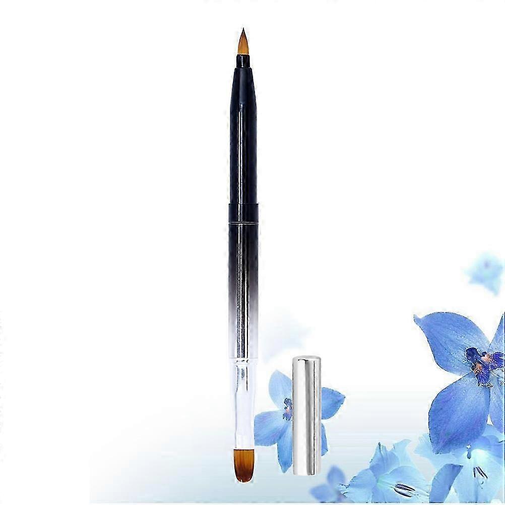 Retractable Lip Makeup Brush | Metal Case | Portable