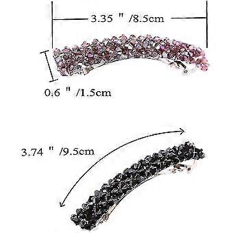 7 stk hår barrettes krystall rhinestone hår pinner hårklipp fransk klipp lås