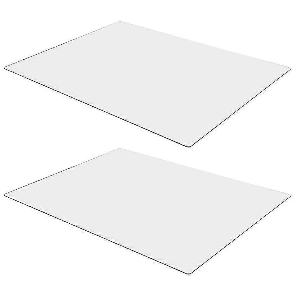 Self-Adhesive Silver Acrylic Mirror Full Mirror 2Pcs Pack