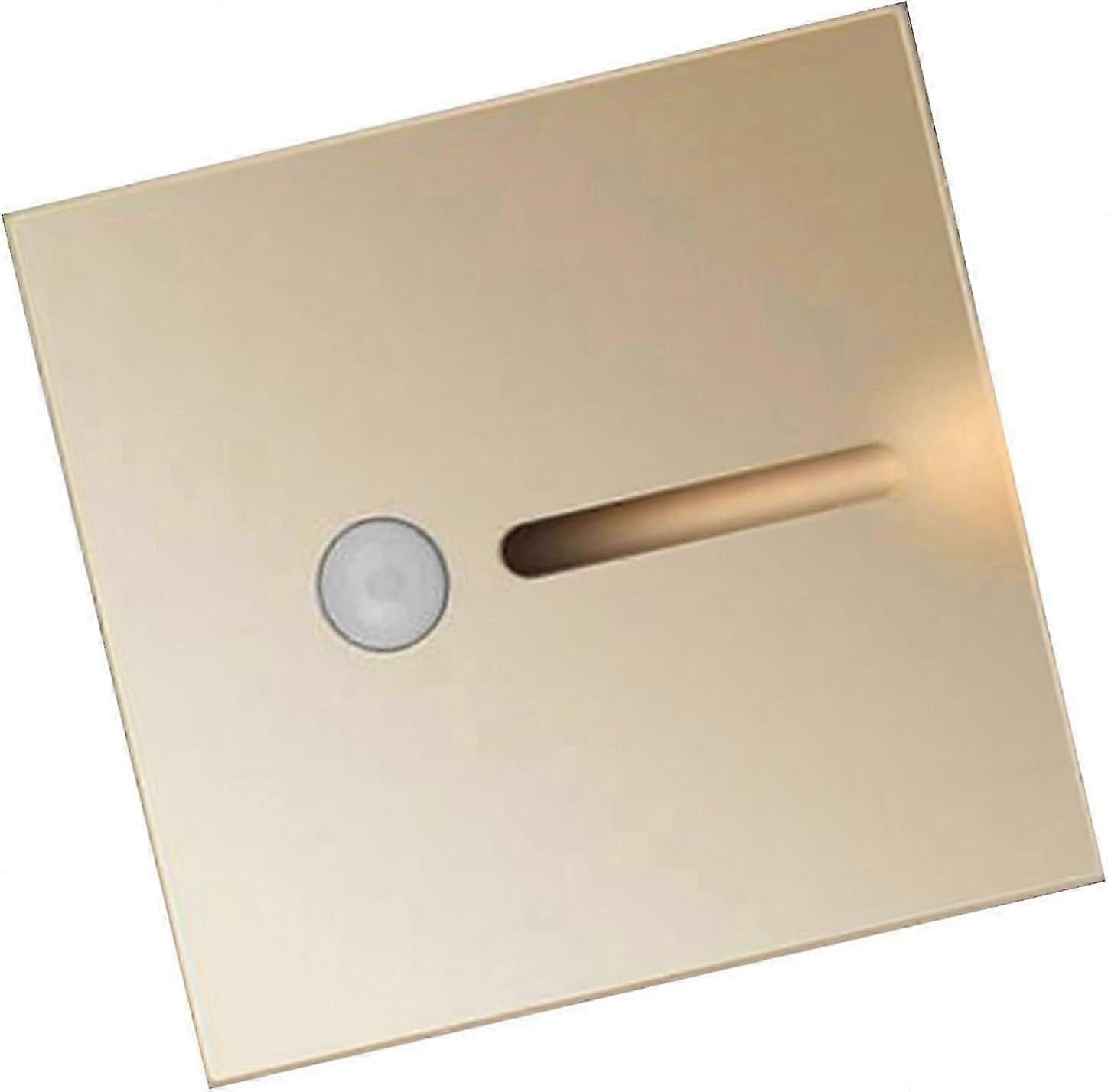 Motion Sensor Night Light, ABS LED Night Light Sensitive for Bedside (Gold)