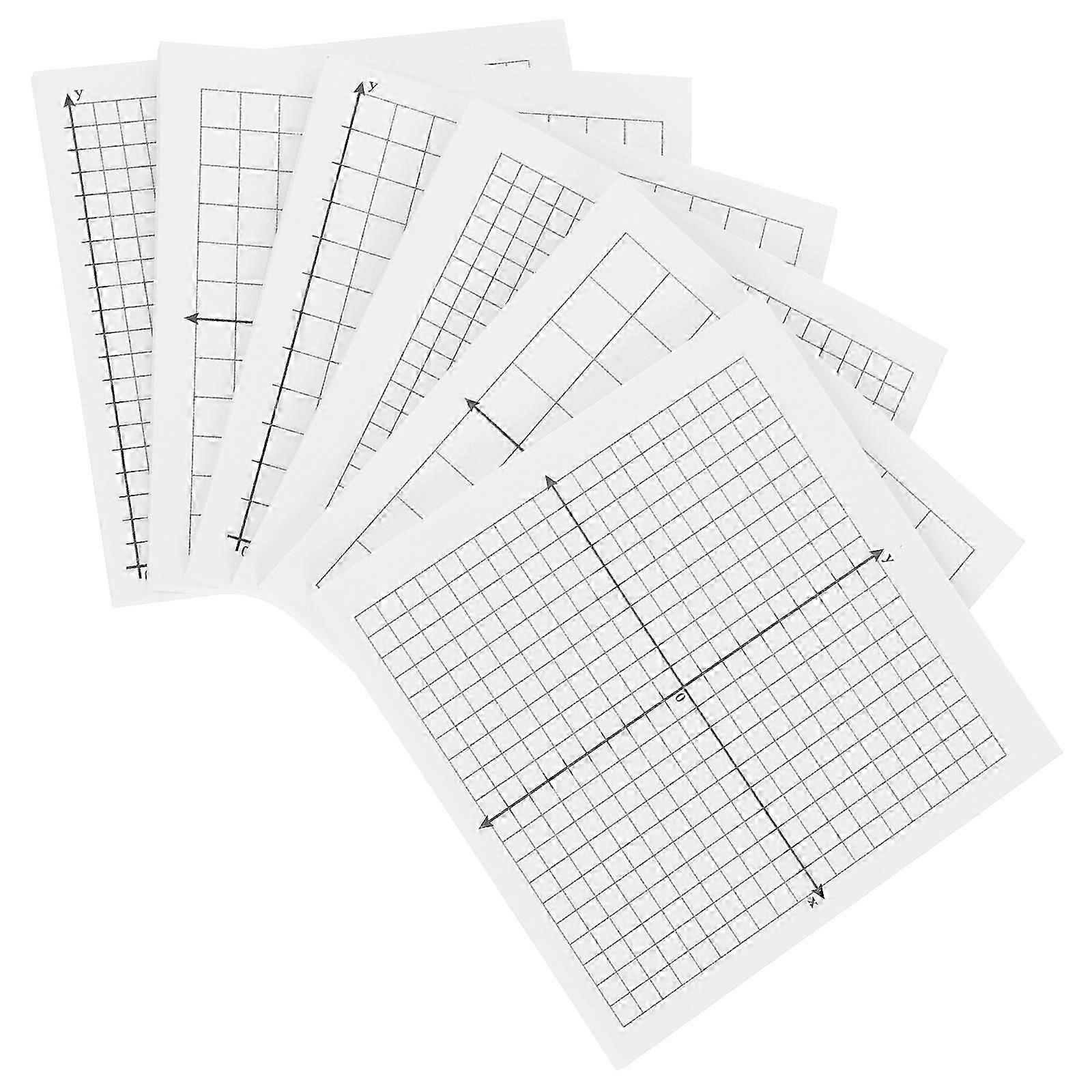 6 Pcs Graph Paper Sticky Notes Graph Sticky Notes Math Graph Paper Graphing Sticky Notes Grid Notepad Mini Graph Paper