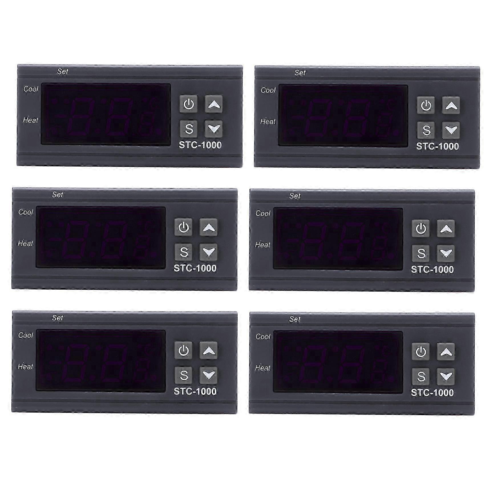 6X 220V Digital STC-1000 Temperature Controller Thermostat Regulator+Sensor Probe